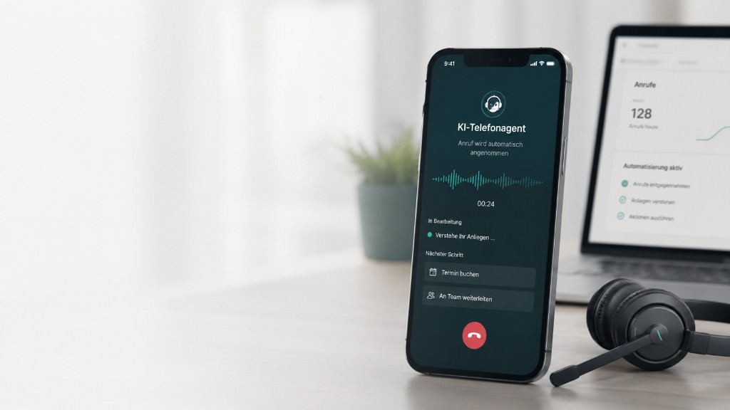KI-Telefonassistent – professionelle Anrufannahme rund um die Uhr